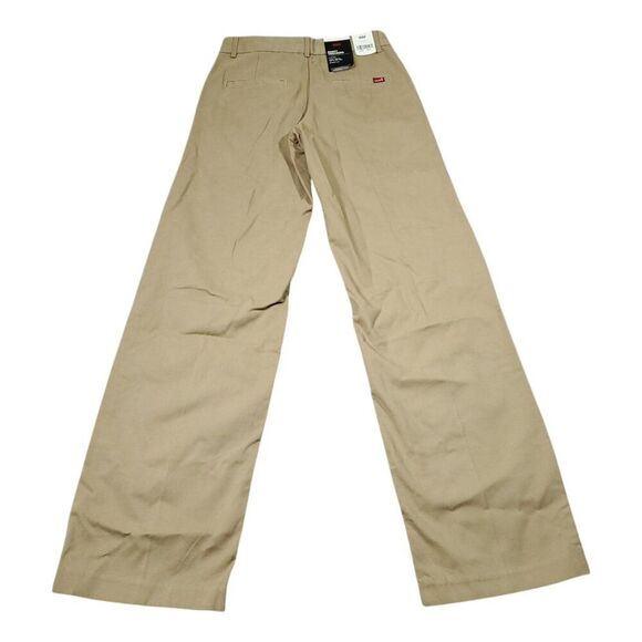 Levi's Baggy Trouser Pants Khaki Tan Twill Loose Y2K Trousers Women's Size 23x31 - Picture 3 of 11
